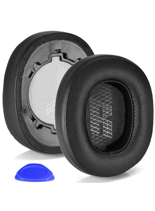 defean Live 500 BT Earpads – Ear Cushion Replacement Cover Foam Ear Pads Compatible with JBL Live 500BT Wireless Over-Ear Headphones，Ear Pads with Softer Leather, Noise Isolation Foam (Black) - Image 1