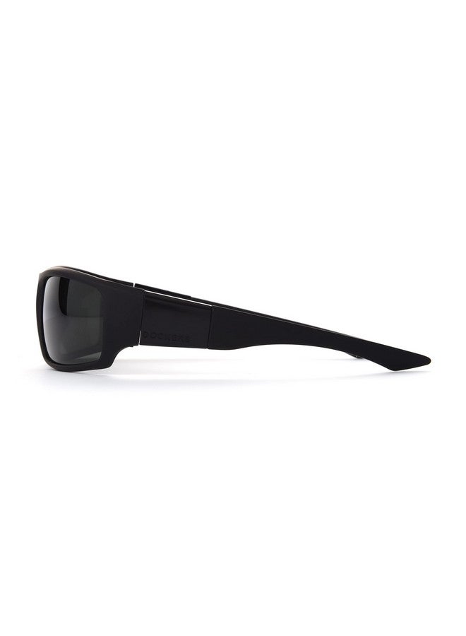 DOCKERS Men'S Gavin Sunglasses Polarized Wrap Black 57Mm  - Image 3