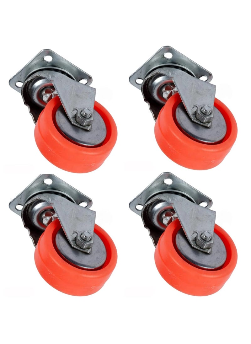 THOISEWELT THOISEWELT 25mm Mini Swivel Caster Wheel For Furniture Sofa Table Tipoy Basket Trolley Heavy Quality 100kg Loading Capacity Pack Of 4  - Image 1