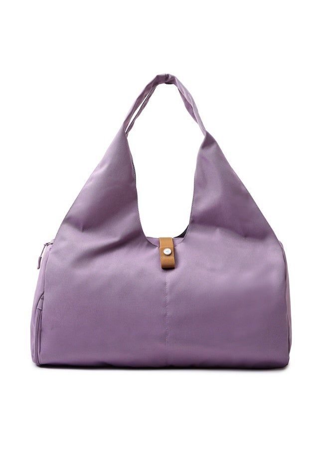 آنا حقيبة يوجا قابلة للفصل بين الجاف والرطب، مع حجرة أحذية مستقلة، تناسب وضع حصيرة اليوغا، وحملها باليد. - Image 1