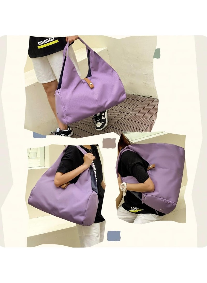 آنا حقيبة يوجا قابلة للفصل بين الجاف والرطب، مع حجرة أحذية مستقلة، تناسب وضع حصيرة اليوغا، وحملها باليد. - Image 4