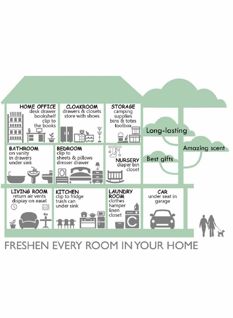 Rose Sachet 1Box 12Pcs Rose Dried Flower Bag Scent Sachet Drawer Freshener Rose Closet Air Freshener Scented Drawer Deodorizer Freshener for Drawers Closet Home Car Fragrance Product - Image 4