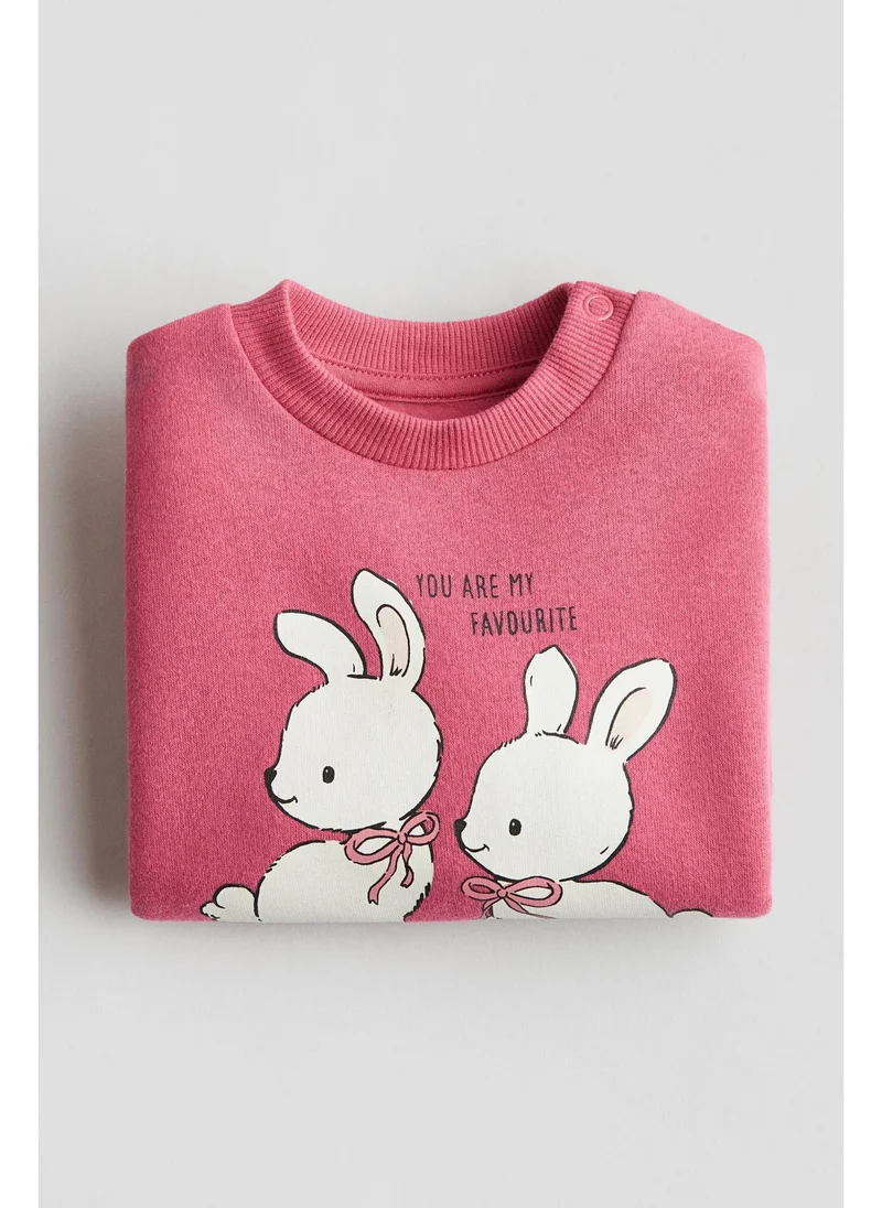 اتش اند ام Printed sweatshirt