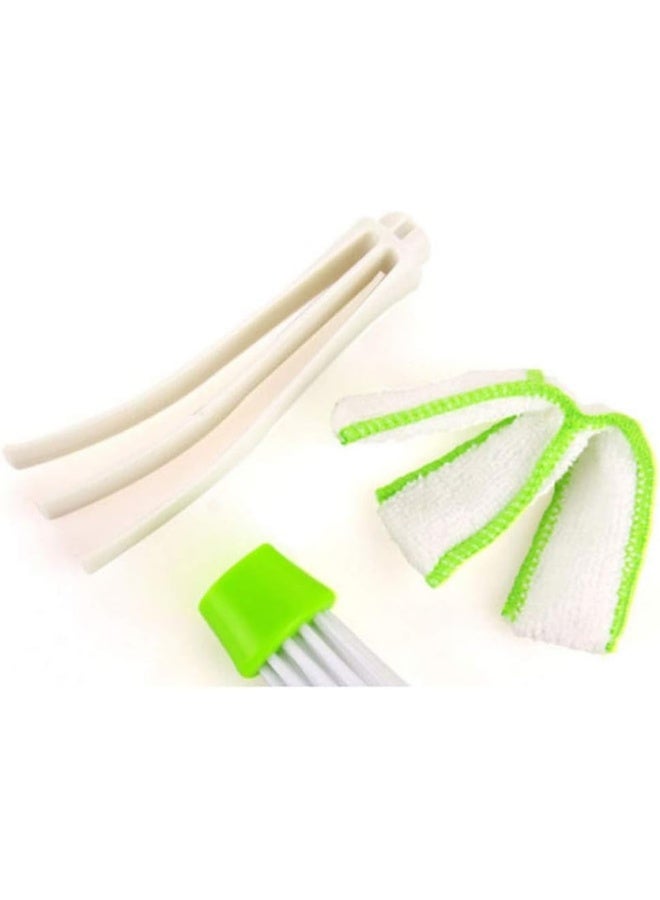 منظف صغير لفتحات الهواء في السيارة وأداة تنظيف مكيف الهواء وجمع الغبار وقطعة قماش للتنظيف للوحة المفاتيح والنوافذ والستائر - Image 5