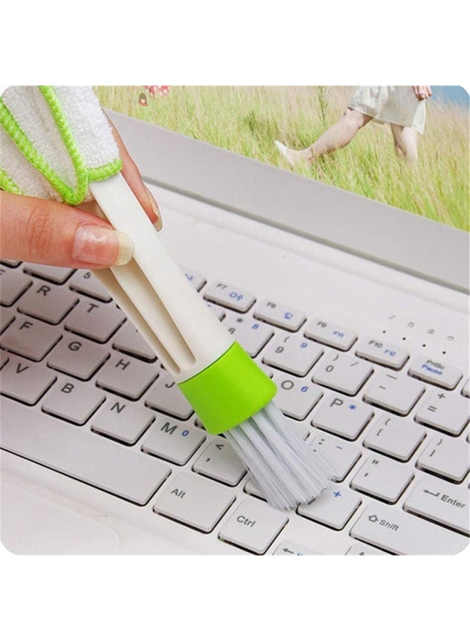 منظف صغير لفتحات الهواء في السيارة وأداة تنظيف مكيف الهواء وجمع الغبار وقطعة قماش للتنظيف للوحة المفاتيح والنوافذ والستائر - Image 4