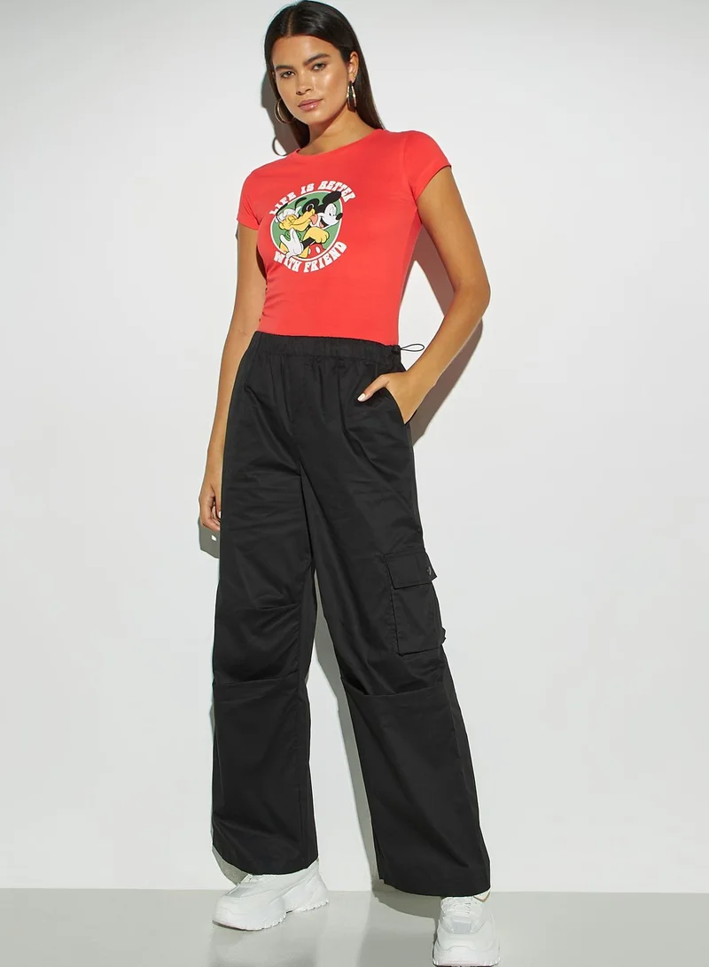 SP Characters Crew Neck Printed T-Shirt