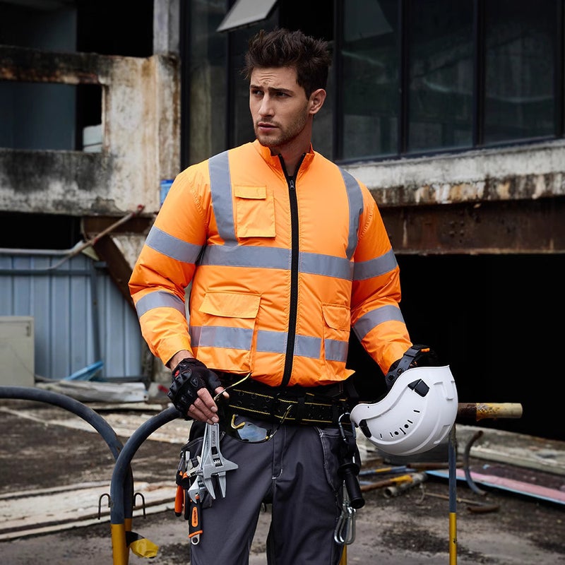 Cross-border new KC reflective strip long sleeve air conditioning clothing heat insulation coating summer cooling outdoor sunscreen waterproof work clothes One 5v 20k power bank