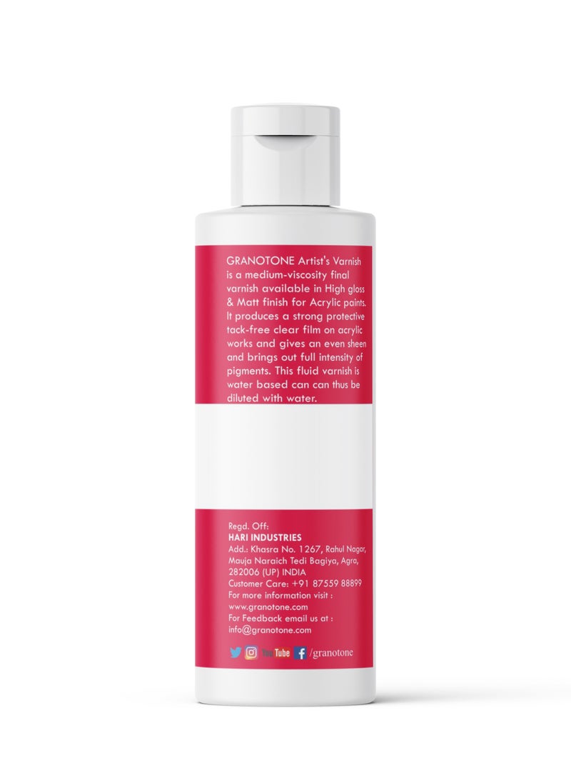 Granotone - Granotone Acrylic Artist's Varnish - High Gloss 200ML - Image 1