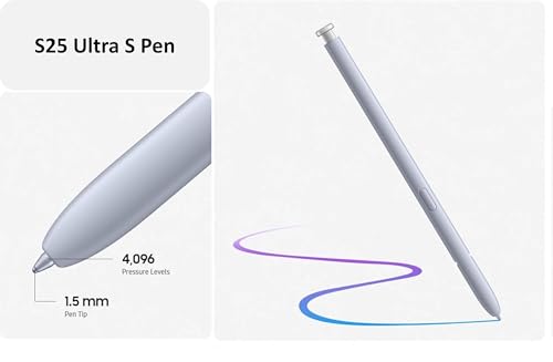 SLQ Galaxy S25 Ultra S Pen Replacement for Samsung Galaxy S25 Ultra Pen, S Pen S25 Ultra Stylus Pen [4096 Pressure Sensor] with 5xTips/Nibs (Titanium JetBlack) - Image 4