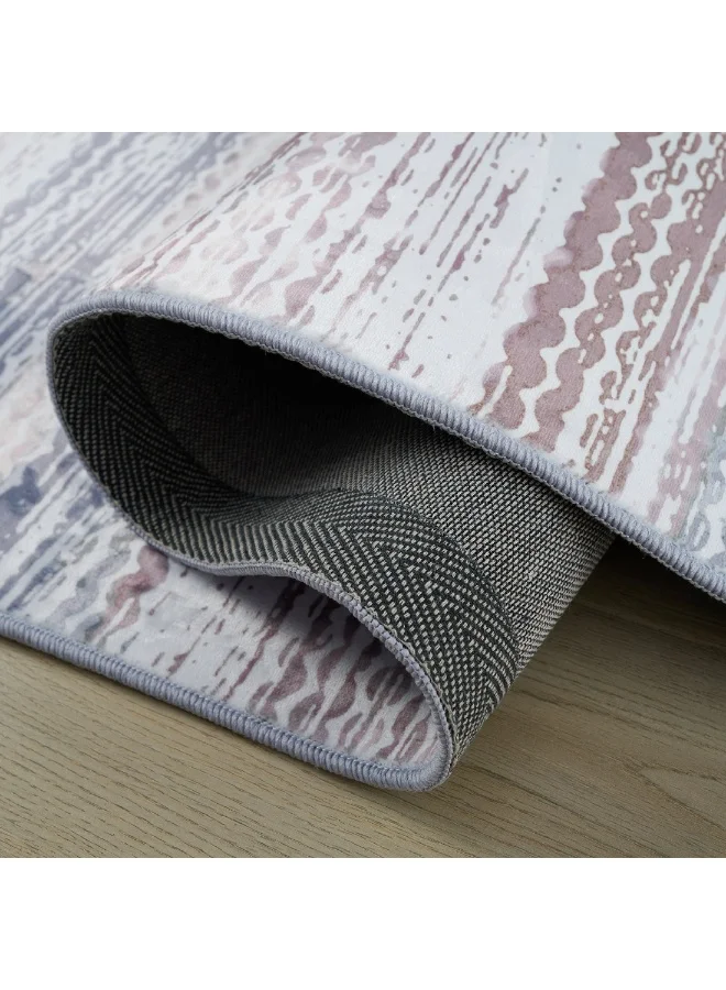Home Box Wells Clane Printed Flannel Rug 360 x 250 cm