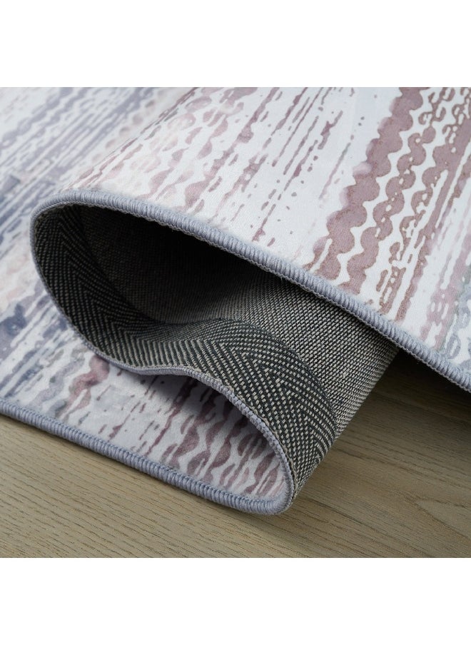 Home Box Wells Clane Printed Flannel Rug 360 x 250 cm  - Image 5