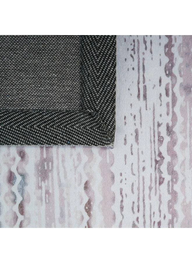 Home Box Wells Clane Printed Flannel Rug 360 x 250 cm