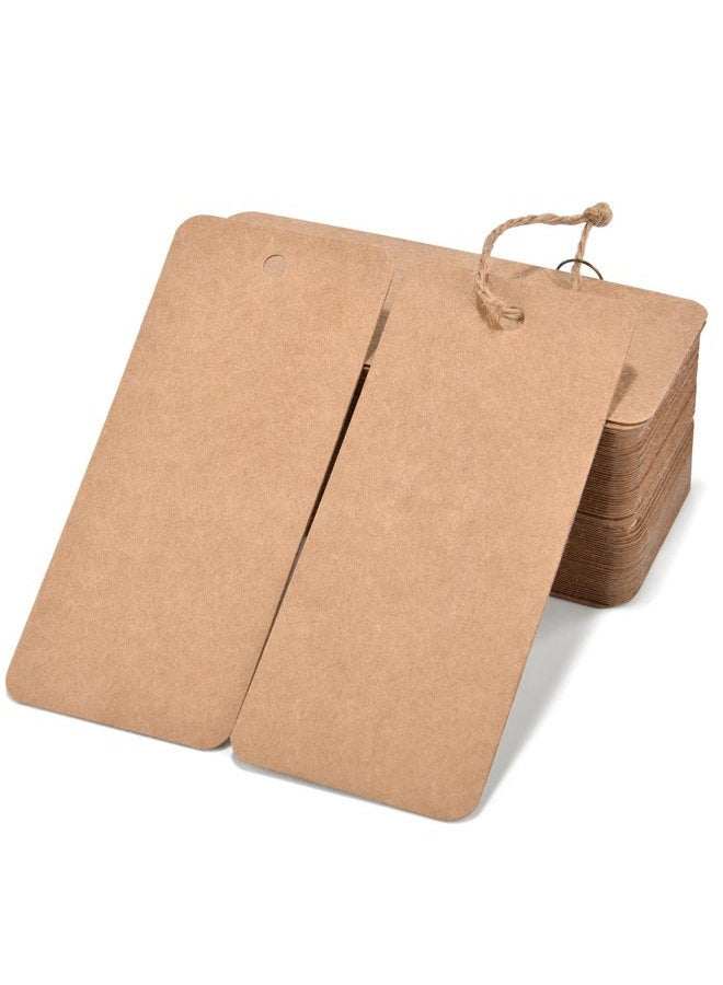 LOOMY 200PCS Kraft Marking Tags with Safety Pins and 157 Feet Natural String to Label Clothes for Garage Yard Consignment Tag - Image 5