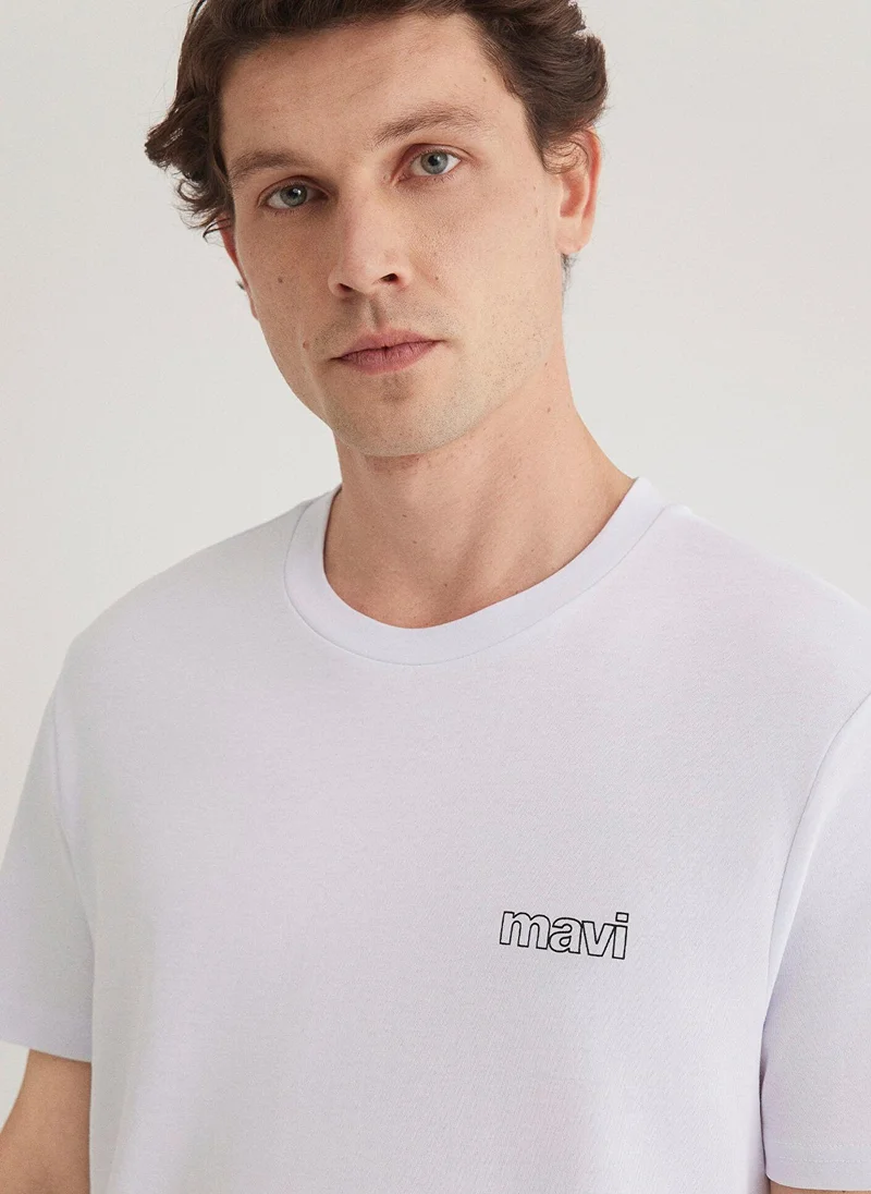 MAVI Mavi Logo Printed White T-Shirt