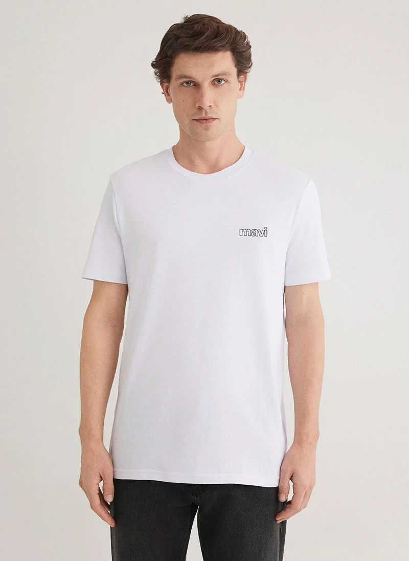MAVI Mavi Logo Printed White T-Shirt