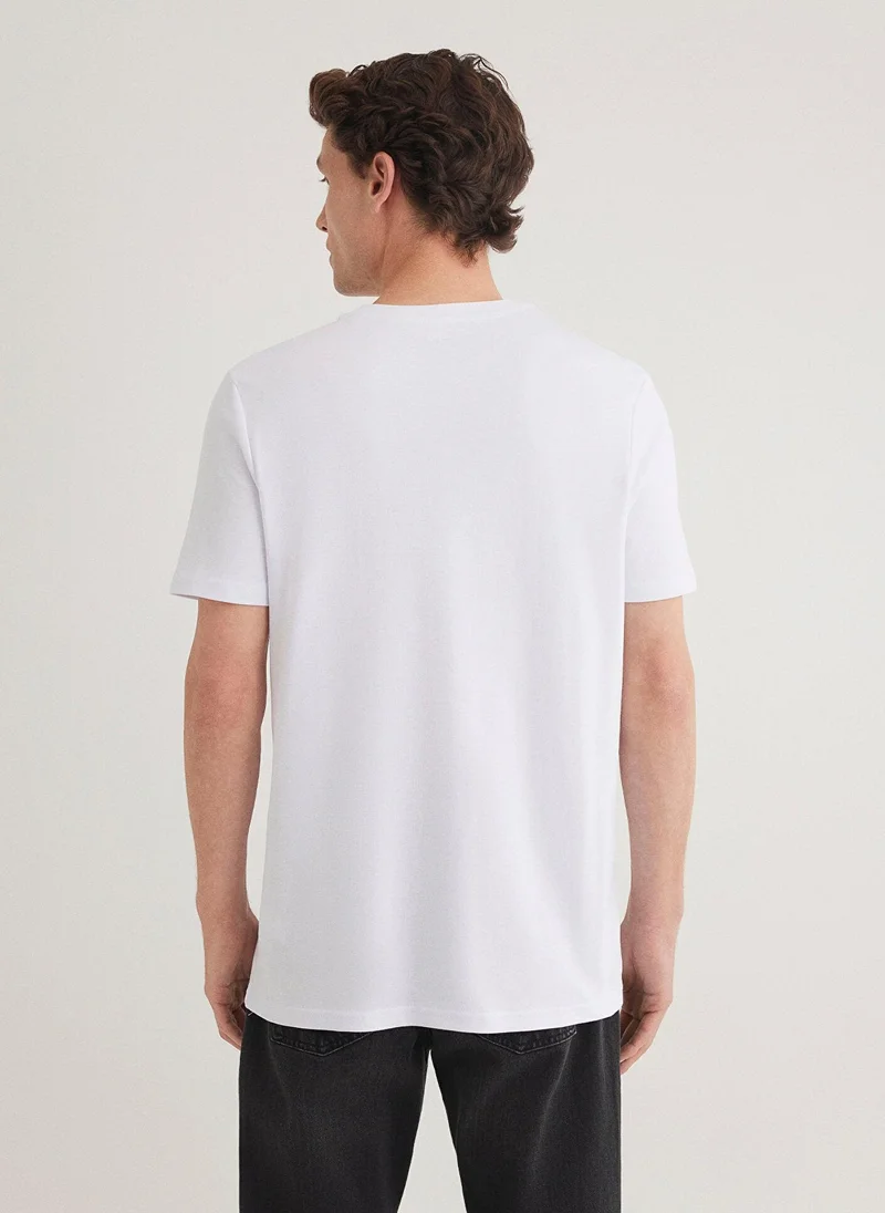 MAVI Mavi Logo Printed White T-Shirt