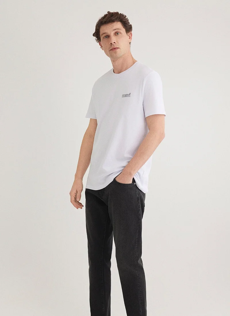 MAVI Mavi Logo Printed White T-Shirt