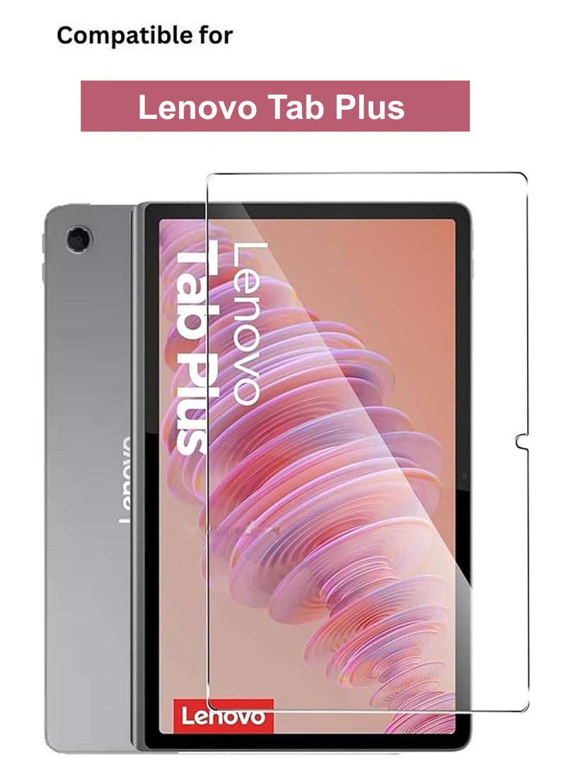 Lenovo Tab Plus - Tempered Glass Screen Protector - Premium HD Delicate Touch , Higher Transparency , Easy to Install ,Anti-scratch and Bubble-free Screen Protector - Image 1