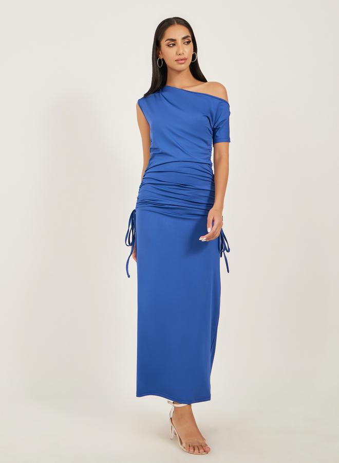 Styli One-Shoulder Ruched Dress - Image 2