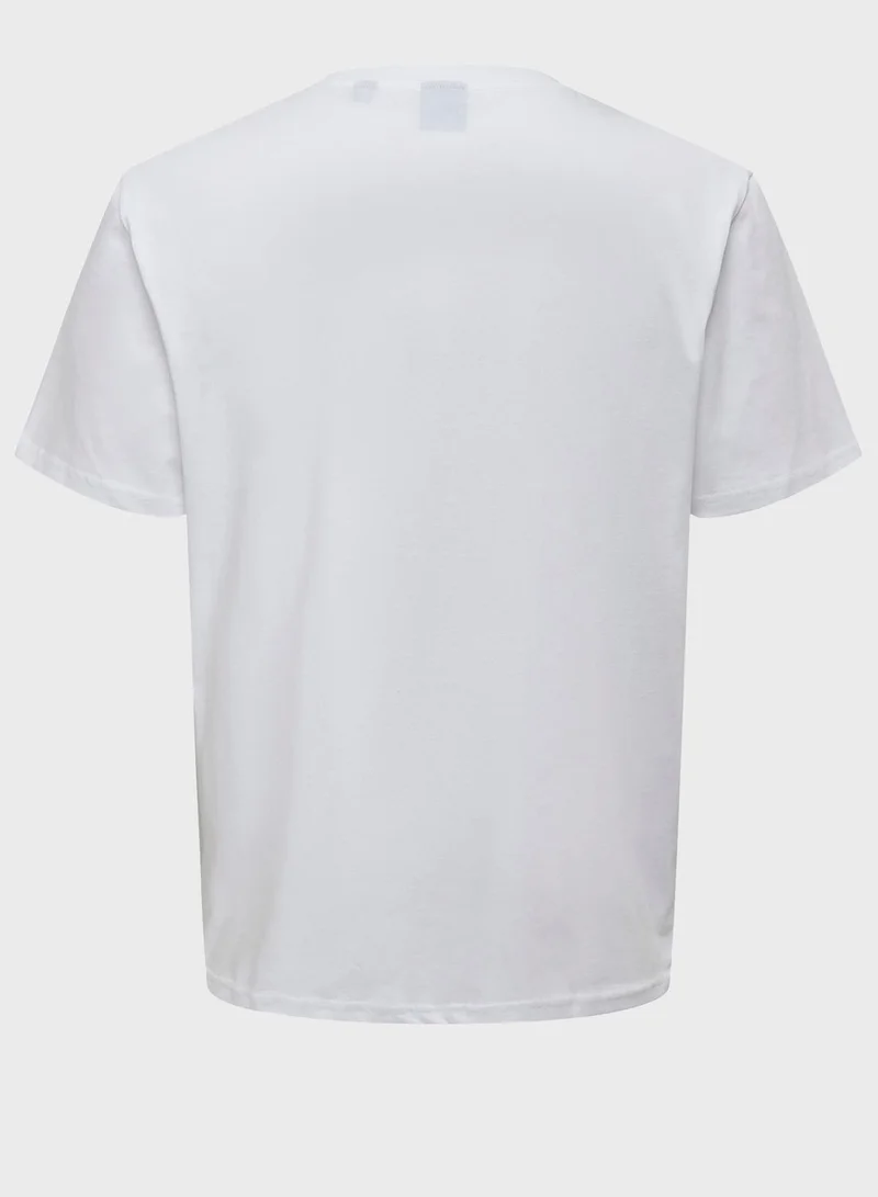 Only & Sons Graphic Crew Neck T-Shirt