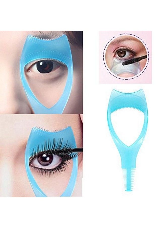 ericotry 3Pcs Plastic 3 In 1 Mascara Tool Makeup Eyelash Tool Upper Lower Eye Lash Mascara Guard Applicator Guide With Eyelash Assist Comb Brush Eyelashes Brush For Women Girls  - Image 4