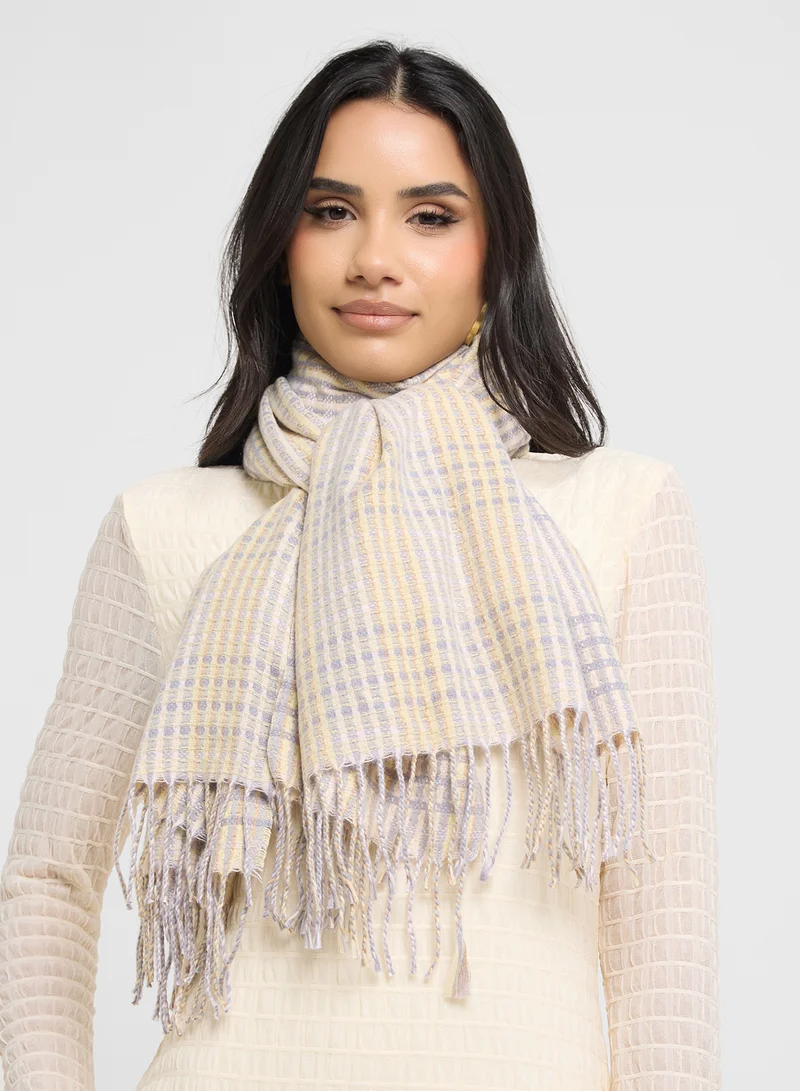 ELLA Oversized Plaid Scarf