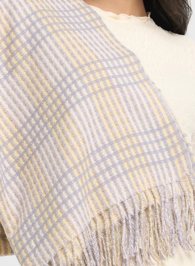 ELLA Oversized Plaid Scarf
