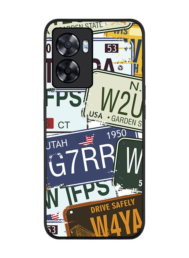 Stylizedd Rugged Black edge case for Oppo A57 Slim fit Soft Case Flexible Rubber Edges Anti Drop TPU Gel Thin Cover - Number Plates - Image 1