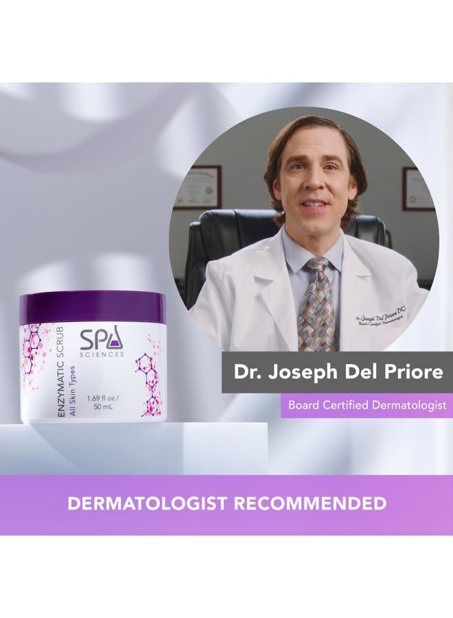 Spa Sciences - Enzymatic Scrub - Made in the USA - Non-abrasive Exfoliating Scrub - With Fruit Enzymes - Exfoliate, Smooth, Polish - Vegan - For All Skin Types - 1.69oz - Image 2