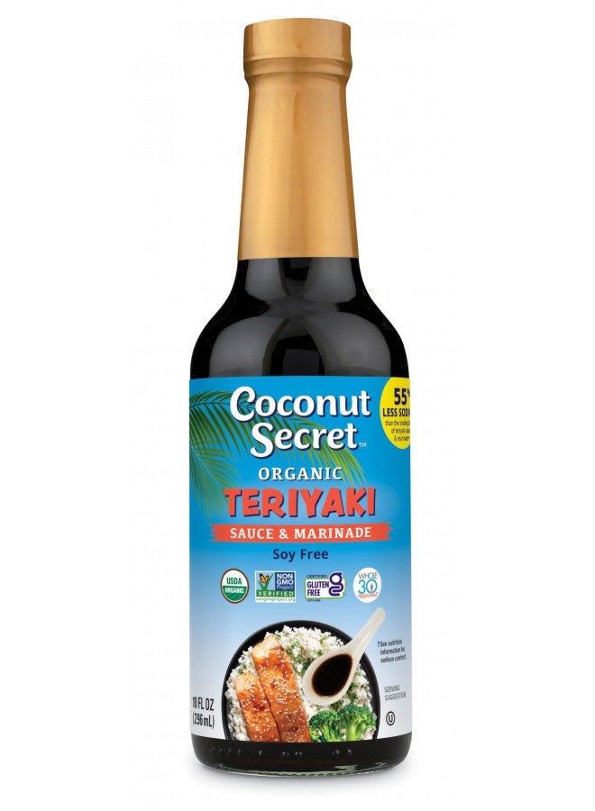 Coconut Secret Coconut Aminos Teriyaki Sauce - 10 Fl Oz - Low Sodium Soy-Free Teriyaki Alternative, Low Glycemic - Organic, Vegan, Non-Gmo, Gluten-Free, Kosher - 20 Servings - Image 2