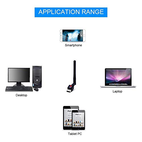 PremiumAV 600Mbps USB Wi-Fi Adapter Dongle | High-Speed Wireless Network USB Receiver for Laptop, Desktop, PC | 2.4GHz Wireless Internet Connection – Black - Image 4