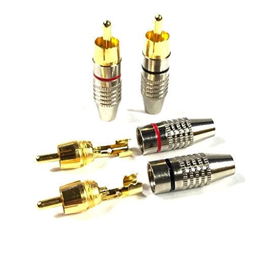 CESS RCA Plug Solder Gold Audio Video Adapter Cable Connector (20 Pack) - Image 2
