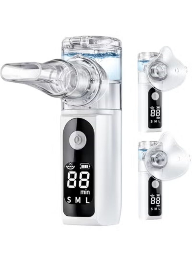 Silent Portable Inhaler – USB Rechargeable Nebuliser for Adults & Children, Ideal for Home & Travel - Image 1