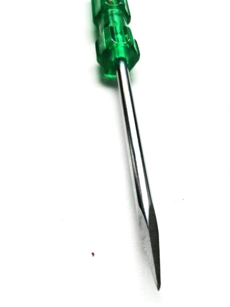 FTE Taparia Puncher / Ice Pick / Piercing Tool / Tochan - Green, Steel, Wood Handle, 18 x 2 x 4 cm - Image 1