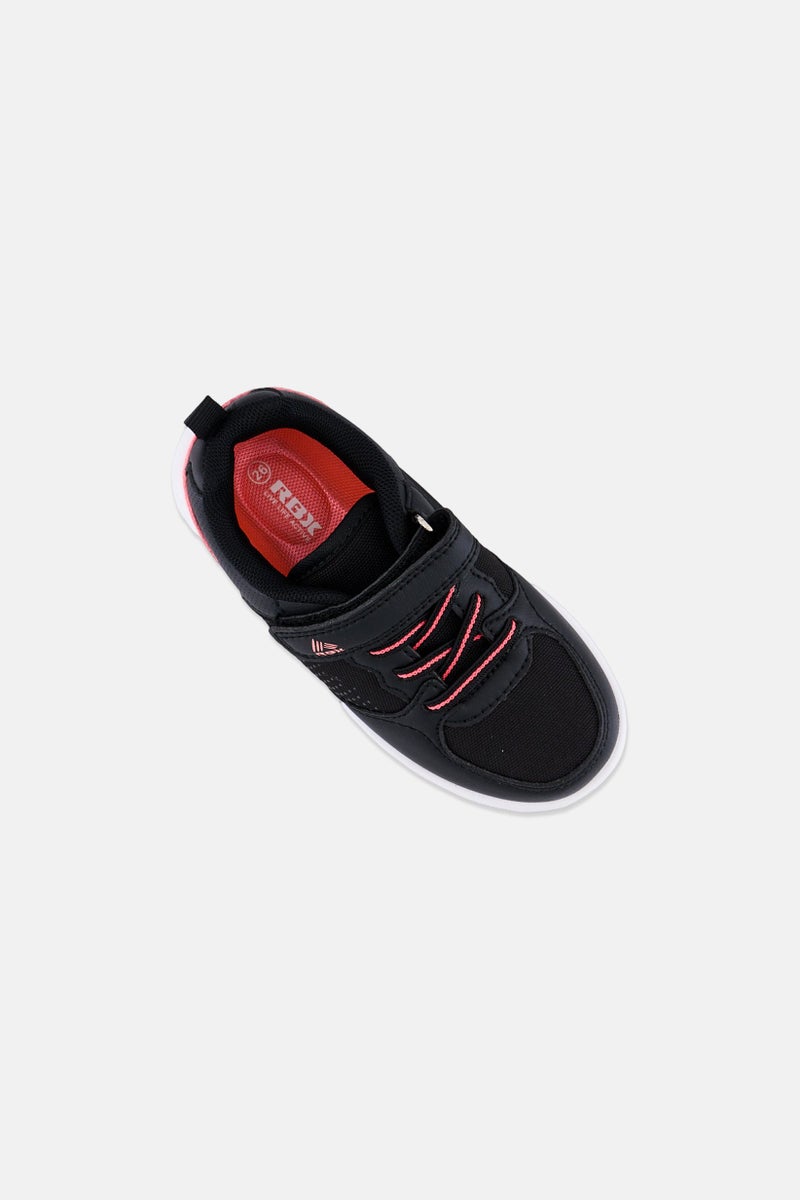 RBX Toddlers Girl Brand Logo Velcro Closure Outdoor Shoes, Black - Image 4