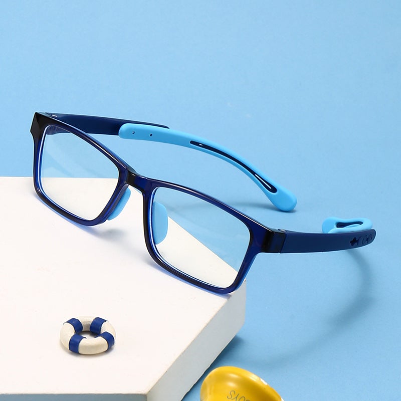 New children's anti-blue light glasses anti-blue light Net class goggles children's flat two-color glasses 91041 - Image 3