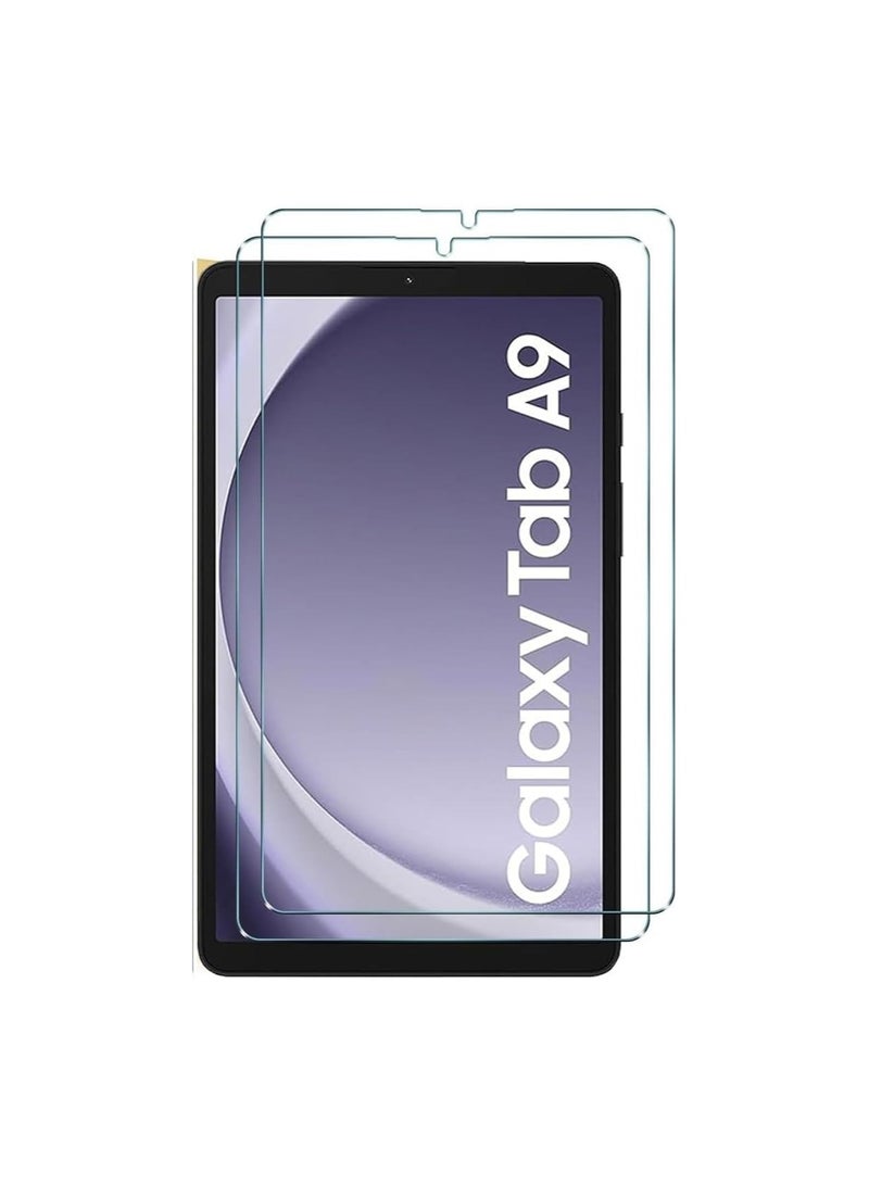 Tempered Glass for Samsung Galaxy Tab A9 2023 Screen Protectors No Bubbles Scratch Resistant Protector Film Tempered Glass Film For Samsung Galaxy Tab A9 Transparent (2 Pack)