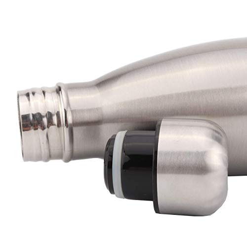 Gteller Double Wall 18/8 Stainless Steel Vacuum Cola Shape Bottle, Narrow Mouth Thermo Flask Keeping Warm and Cold 350ml 500ml 750ml 1000ml (350ml) - Image 5