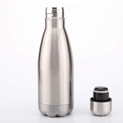 Gteller Double Wall 18/8 Stainless Steel Vacuum Cola Shape Bottle, Narrow Mouth Thermo Flask Keeping Warm and Cold 350ml 500ml 750ml 1000ml (350ml) - Image 2