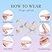 UAKIKAU Oval Finger Splint 6 pcs Finger Splints for Arthritis Mallet Finger Trigger Finger Splint hypermobilityEDS finger For ThumbMiddleIndexPinky or Ring Finger size 56 each 3pcs - Image 4