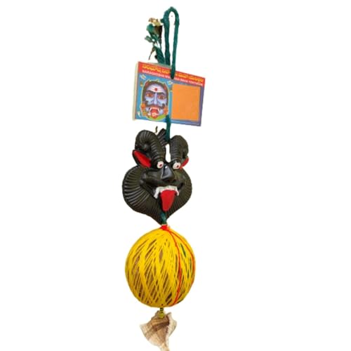 Yoshiva Plastic Nazar Battu | Dhrishti Bommai for Home & Office Entrance | Evil Eye Protection Doll | Traditional South Indian Drishti Gombe | Decorative Nazar Suraksha Totem | Black (1 Pc) - Image 5