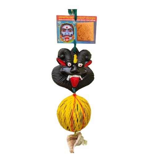 Yoshiva Plastic Nazar Battu | Dhrishti Bommai for Home & Office Entrance | Evil Eye Protection Doll | Traditional South Indian Drishti Gombe | Decorative Nazar Suraksha Totem | Black (1 Pc) - Image 4