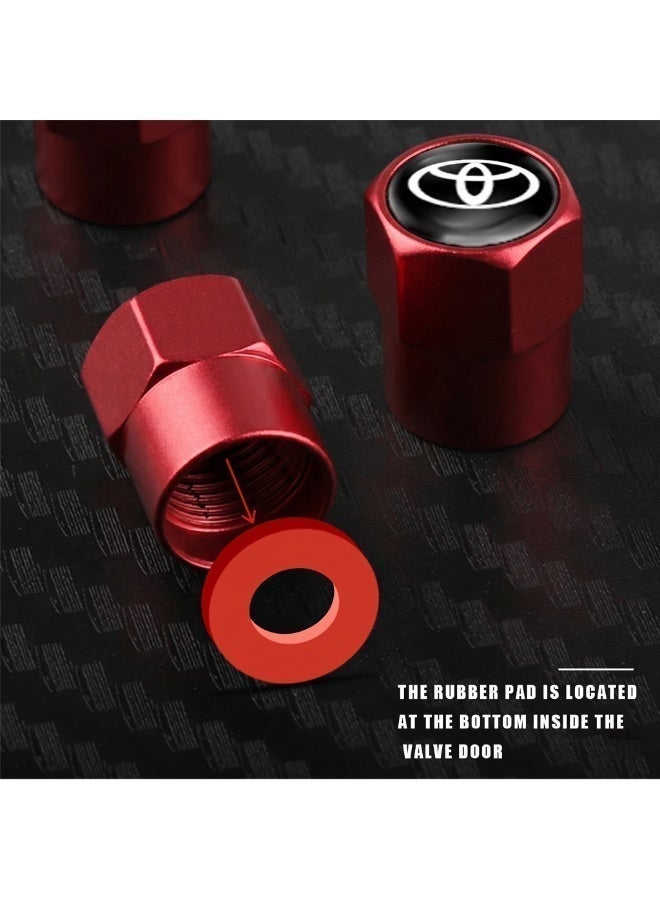Car Valve Cap Decorative Dustproof Tire Valve Stem Caps (4pcs) Accessories For Toyota RAV4 Corolla Camry Frontier Supra CHR Hilux Tacoma Prado - Image 5