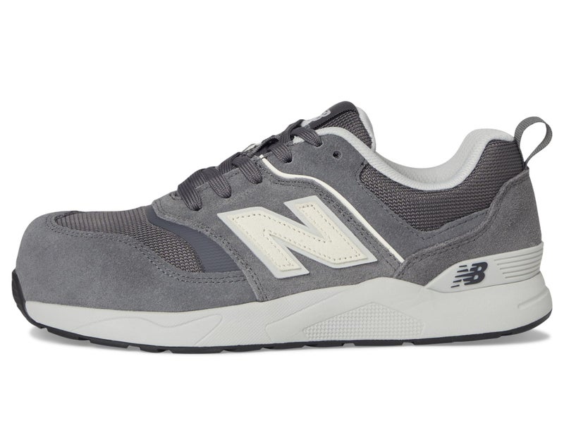 New Balance Men's Elite Lite Electrical Hazard Medium Composite Toe, Industrial Work Shoe Lightweight & Slip Resistant, Grey White, 10.5 - Image 4