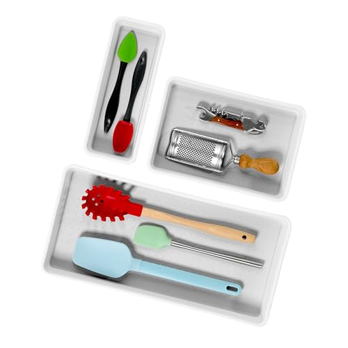 madesmart Tray, Set of 3, White, PremiumWhite - Image 4