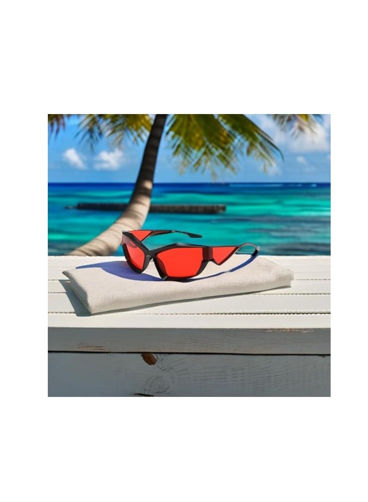 Excefore نظارات شمسية عصرية للرجال والنساء، نظارات رياضية رائعة بأسلوب Y2K، نظارات بأسلوب المستقبل - Image 4