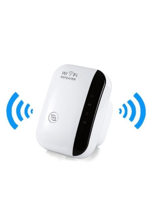 Repeater WiFi Signal Amplifier Wireless Network Through Wall Router Extender White