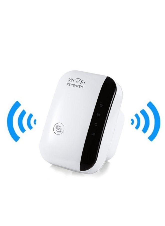 Generic Repeater WiFi Signal Amplifier Wireless Network Through Wall Router Extender White  - Image 1