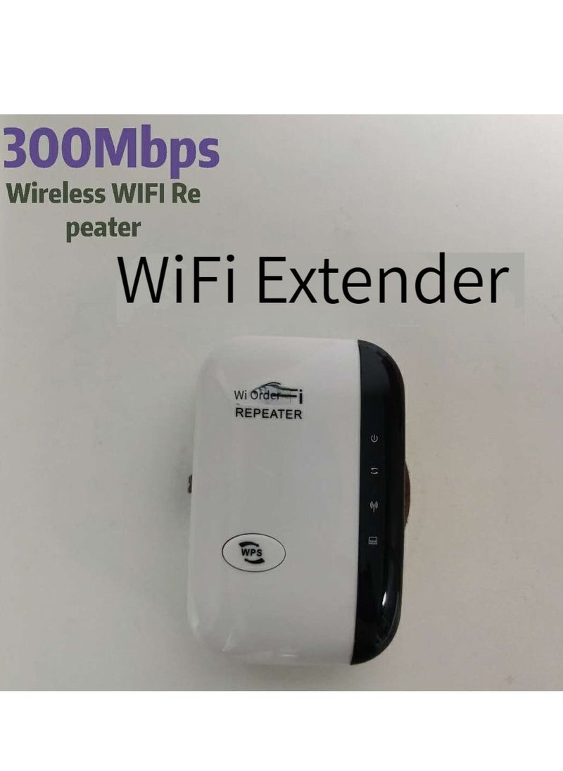 Generic Repeater WiFi Signal Amplifier Wireless Network Through Wall Router Extender White  - Image 2