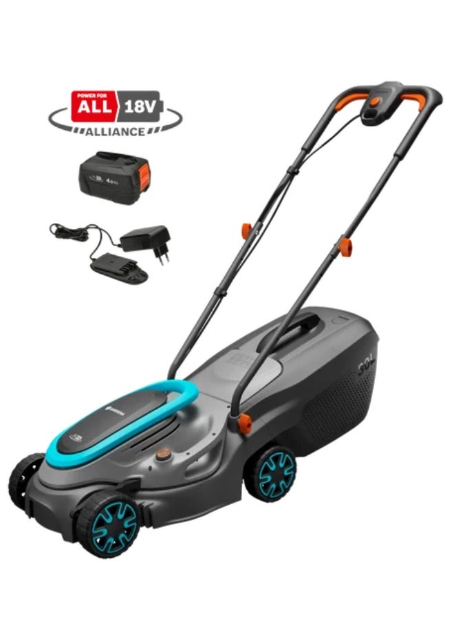 GARDENA BATTERY LAWNMOWER POWERMAX 32/18V P4A READY TO USE SET - Image 1
